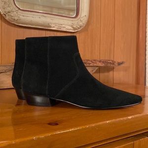 Softest faux suede ankle bootie - J. Crew